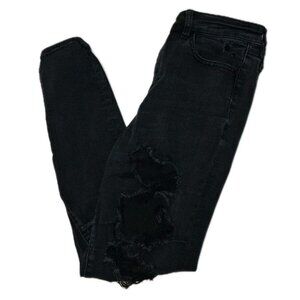 American Eagle Womens Size 14 Black Ne(x)t Level Stretch Jeggings 34X30